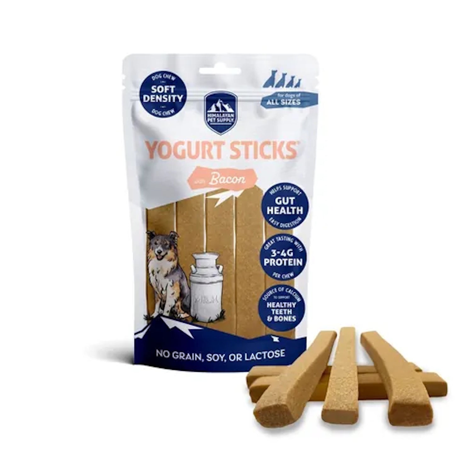 Himalayan Dog Chew Yoghurt Sticks Bacon 5pk