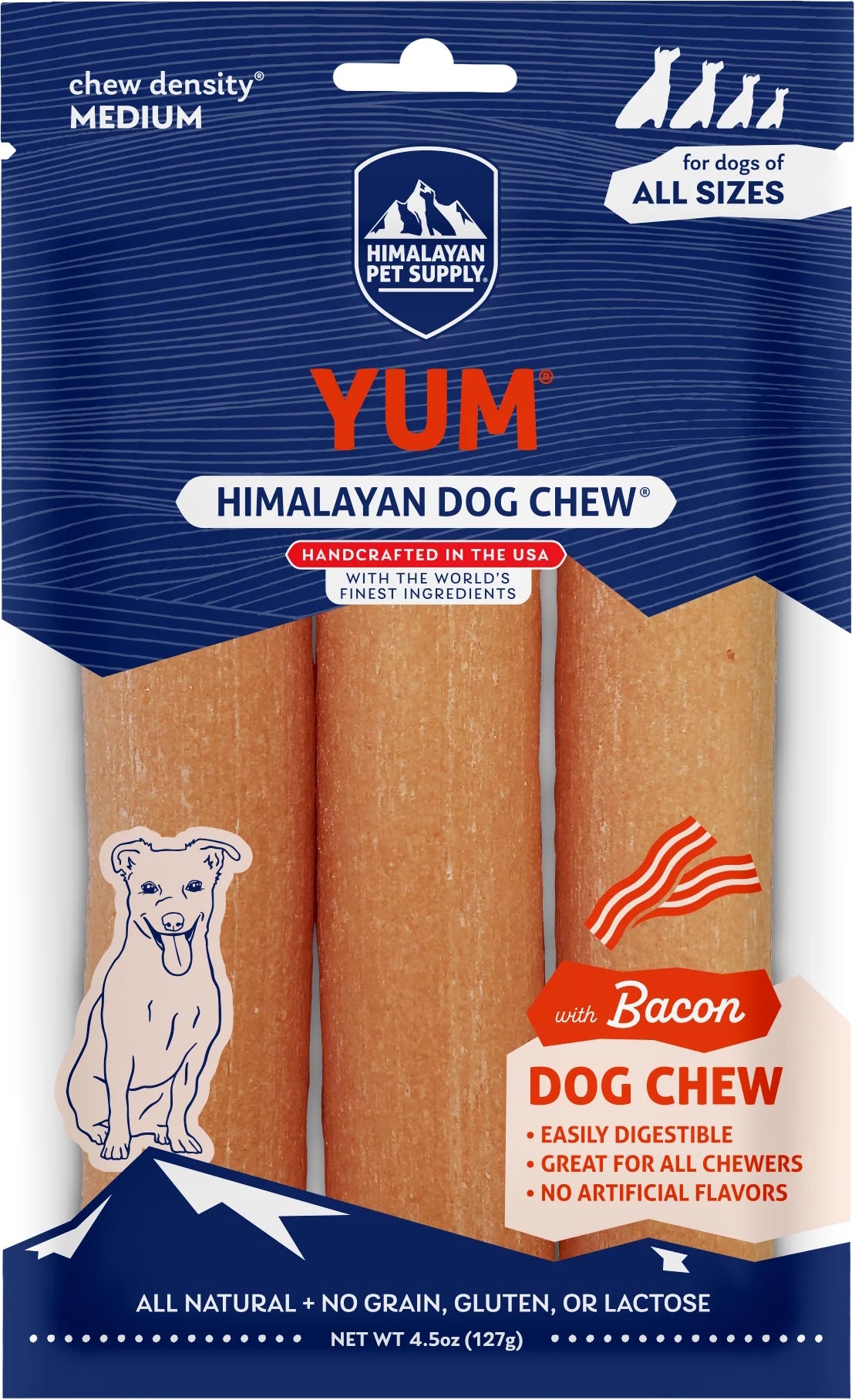 Himalayan Yum Dog Chew Bacon 3pk