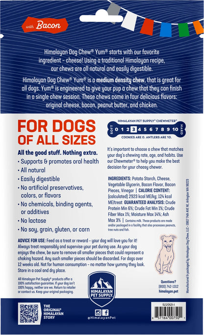 Himalayan Yum Dog Chew Bacon 3pk