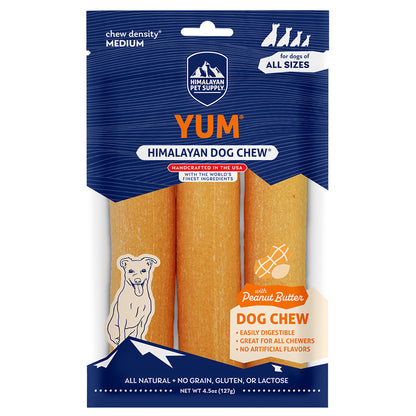 Himalayan Yum Dog Chew Peanut Butter 3pk