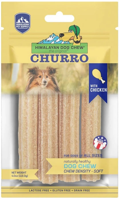 Himalayan Dog Chew Churro Chicken 4pk