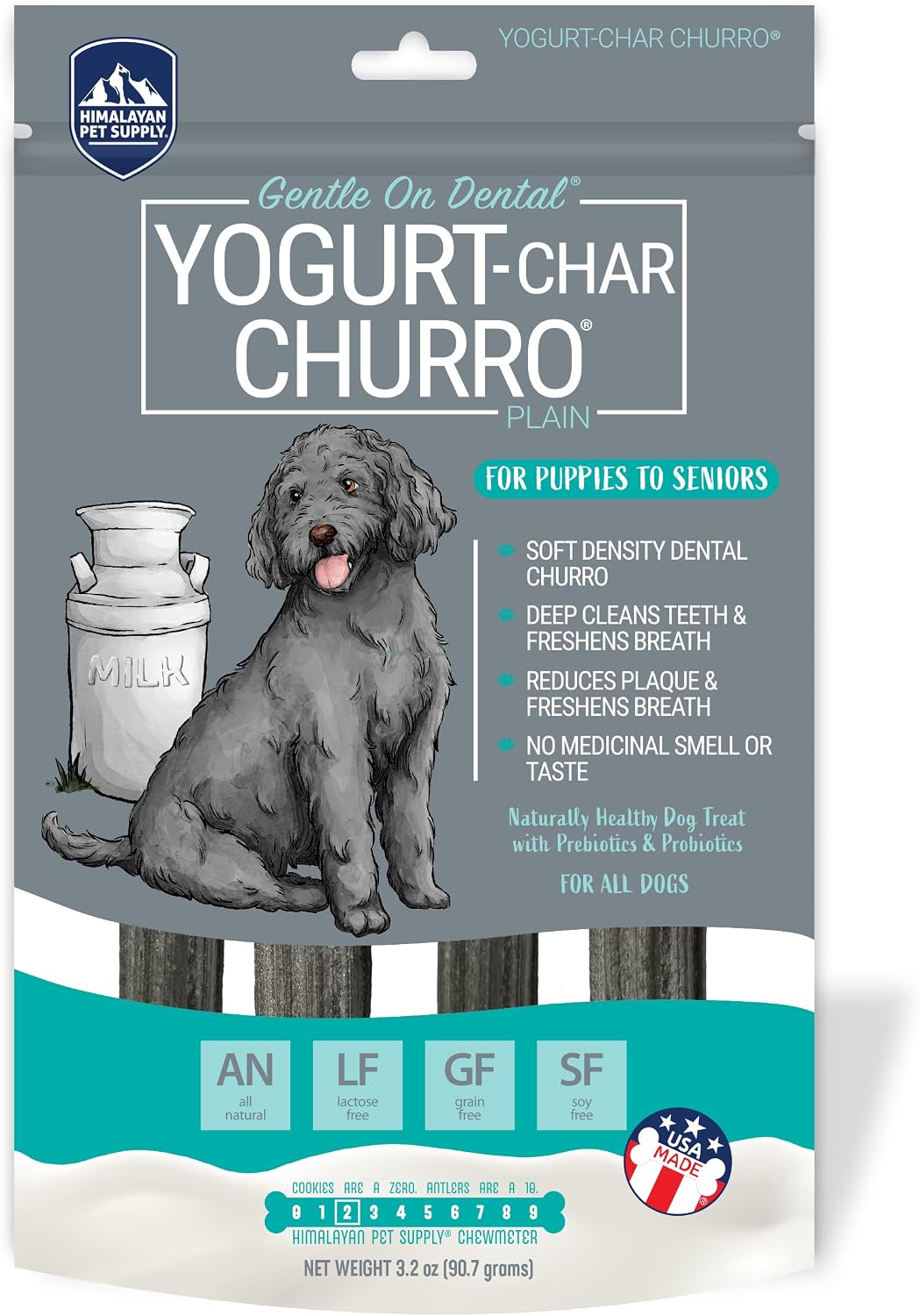 Himalayan Dog Chew Yoghurt Char Churro 5pck