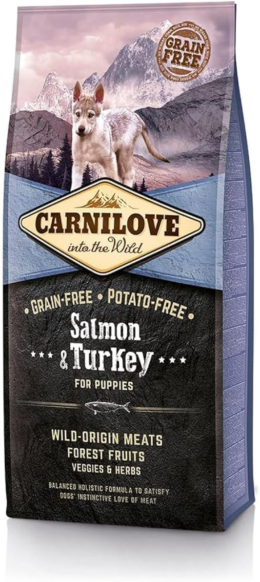 Carnilove Salmon & Turkey Puppy Food 12Kg
