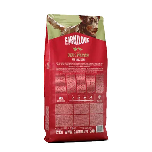 Carnilove Duck & Pheasant Adult Dog Food 12kg