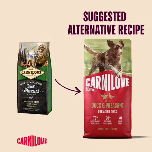 Carnilove Duck & Pheasant Adult Dog Food 12kg