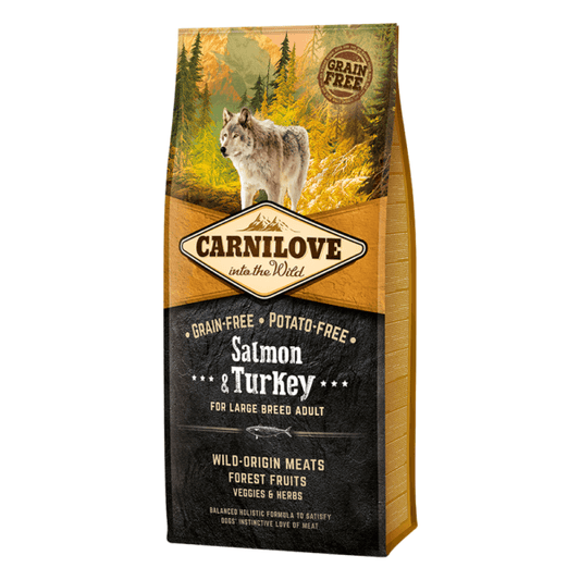 Carnilove Salmon & Turkey Large Breed Adult Dog Food 12Kg