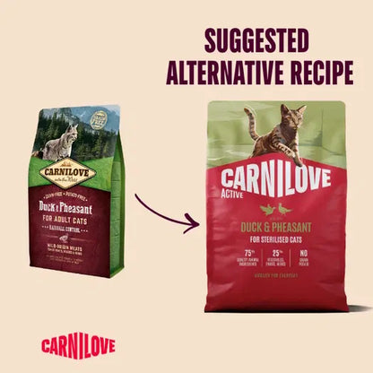 Carnilove Duck & Pheasant Adult Cat 2kg