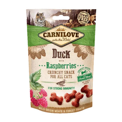 Carnilove Duck With Raspberries Cat Treats 50g