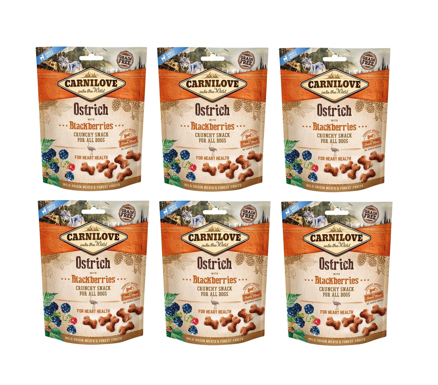 Carnilove Ostrich With Blackberries Gf Treats 200g