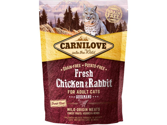 Carnilove Fresh Chicken & Rabbit Adult Cat Food 400g