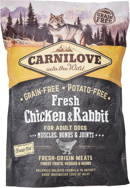 Carnilove Fresh Chicken & Rabbit Adult Dog Food 1.5kg