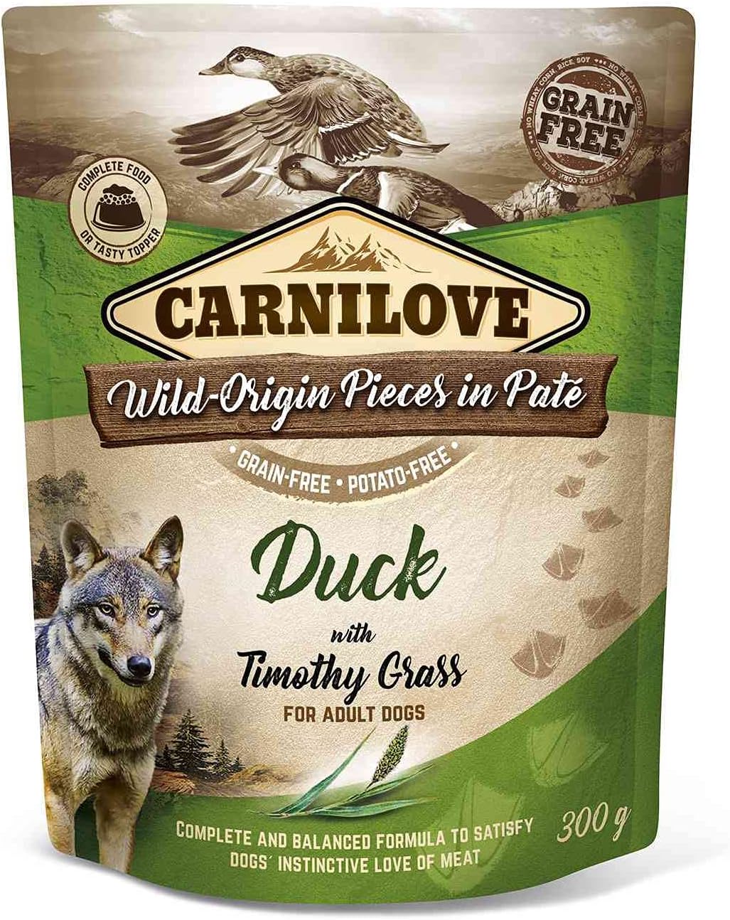 Carnilove Duck With Timothy Grass Adult Wet Food Pouch 300g