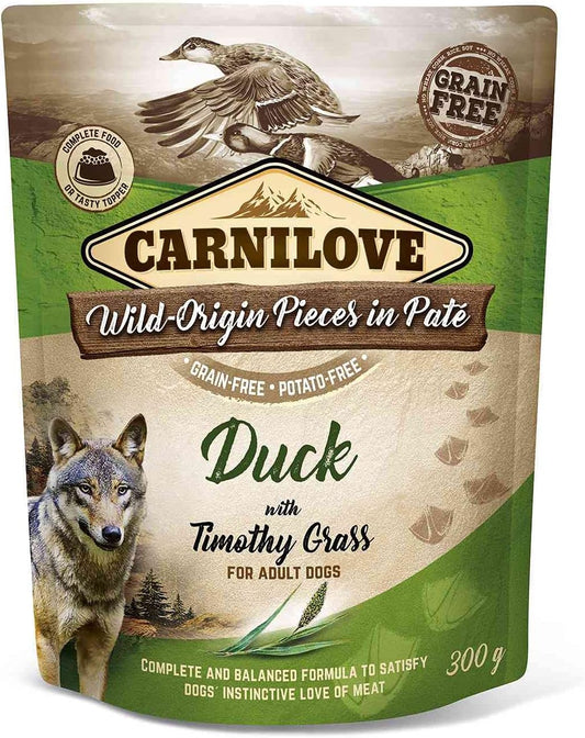 Carnilove Duck With Timothy Grass Adult Wet Food Pouch 300g