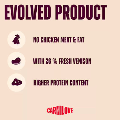 Carnilove Venison,Reindeer & Wild Boar Grain Free Adult Dog Food 1.5kg
