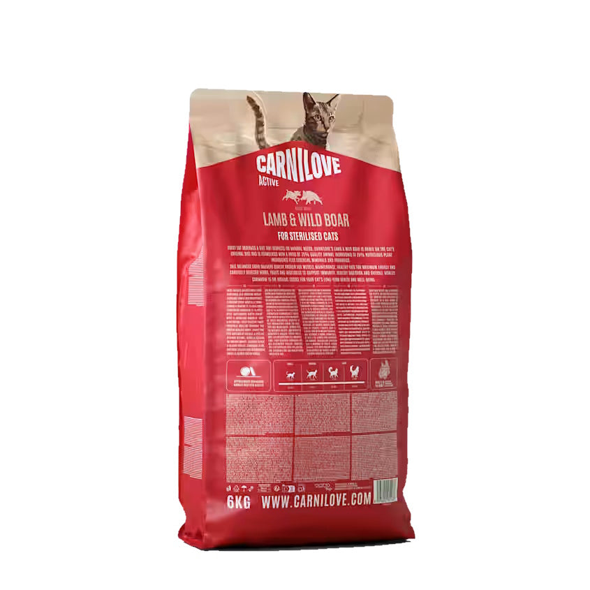 Carnilove Grain Free Lamb & Wild Boar For Sterilised Cats 2Kg