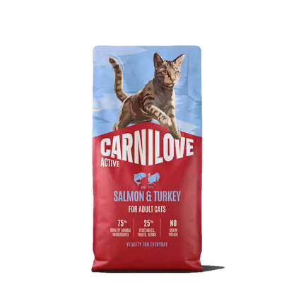 Carnilove Grain Free Salmon & Turkey Adult Cat Food 2kg