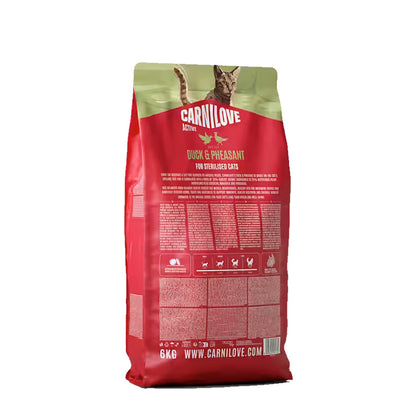 Carnilove Active Duck & Pheasant Adult Sterilised cat food 2kg
