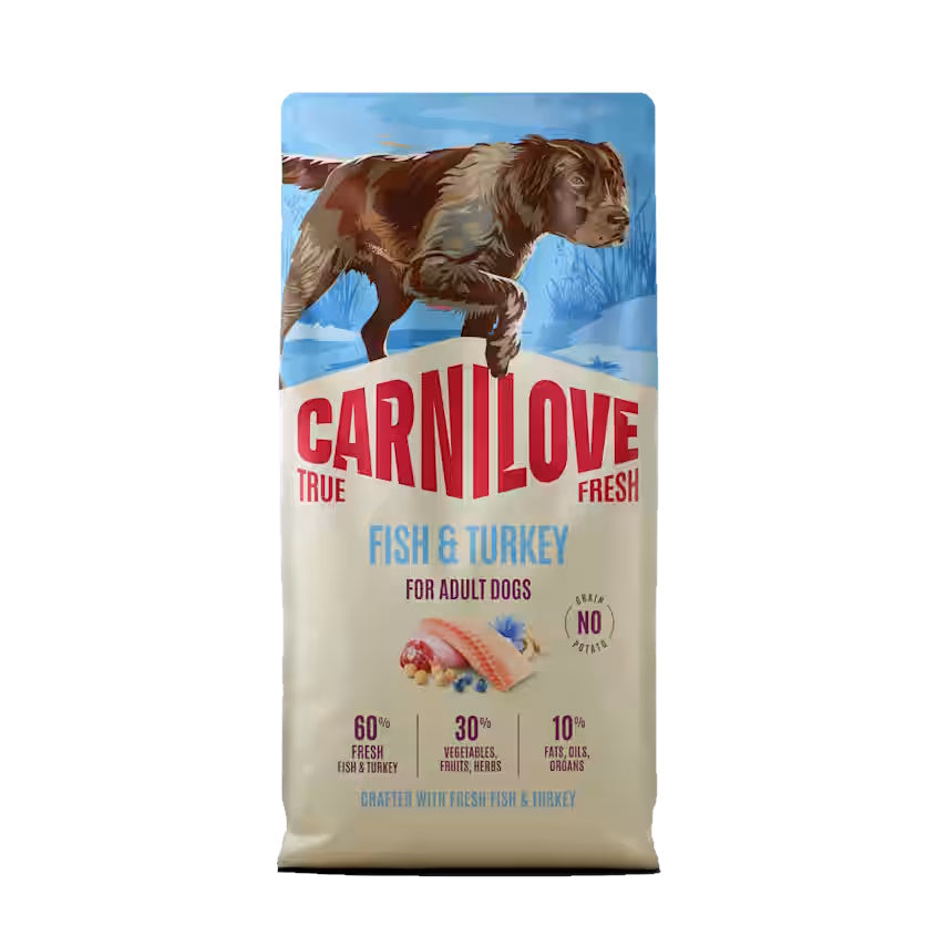 Carnilove  Grain Free True Fresh Fish & Turkey Adult Dogs 1.5Kg