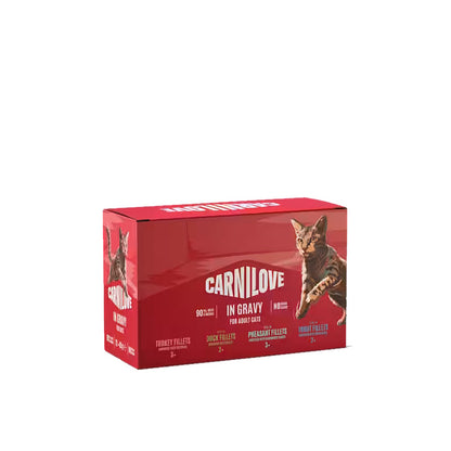 Carnilove Grain Free Multipack Cat Pouches Gravy (12X85g)