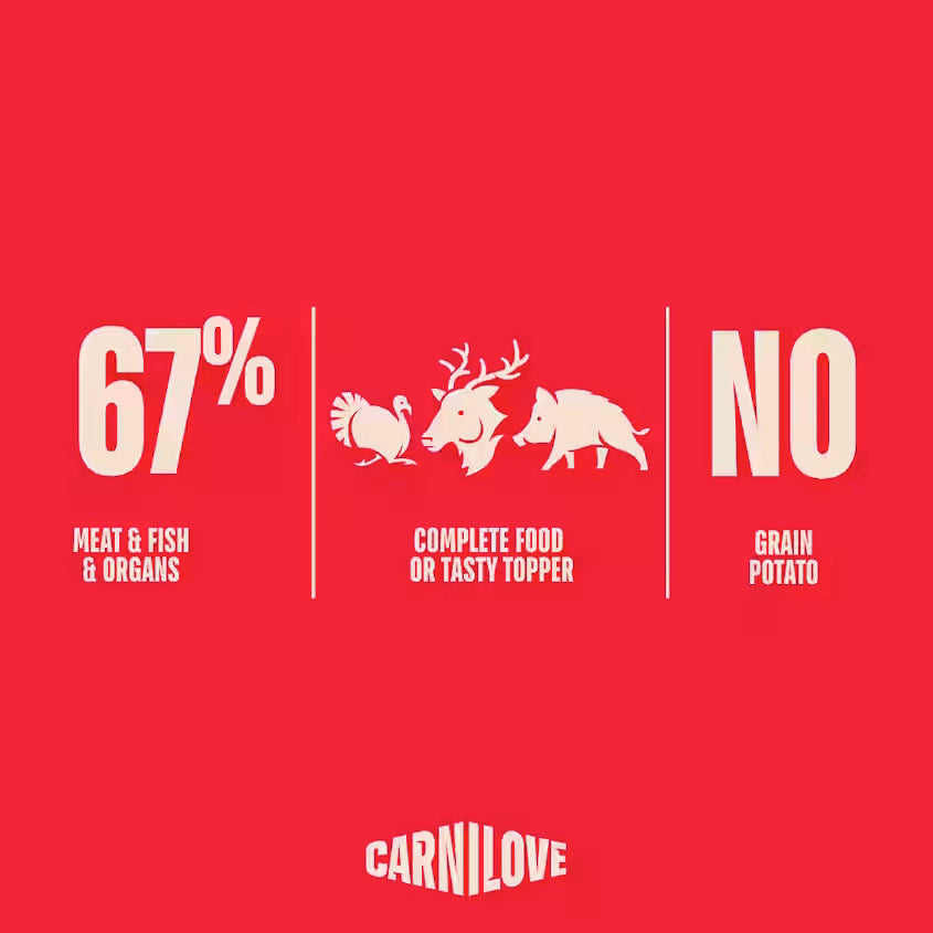 Carnilove Grain Free Turkey & Reindeer & Wild Boar  Dog Tins 400g
