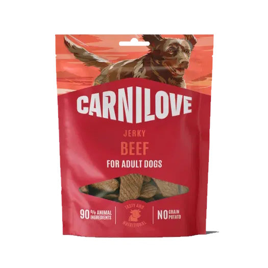 Carnilove Grain Free Jerky Beef Fillet For Adult Dogs 100G