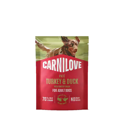 Carnilove Dog Pouch Turkey & Duck With Timothy Grass 300G