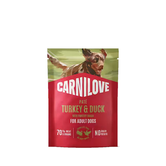 Carnilove Dog Pouch Turkey & Duck With Timothy Grass 300G