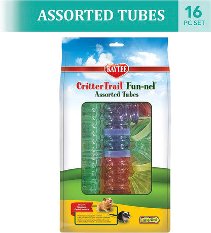 Kaytee Critter Trail Fun-nel Assorted Tubes 16 Pcs