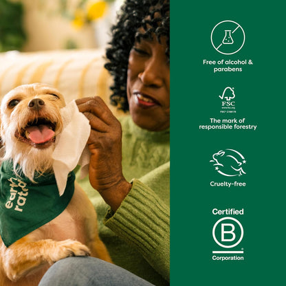 Earth Rated Lavender Pet Grooming Wipes 100 Pack