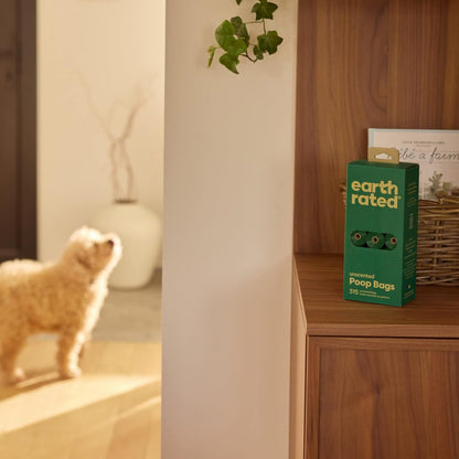 Earth Rated Unscented Poo Bags Refill Rolls 315 Pack (21x15 Pack)