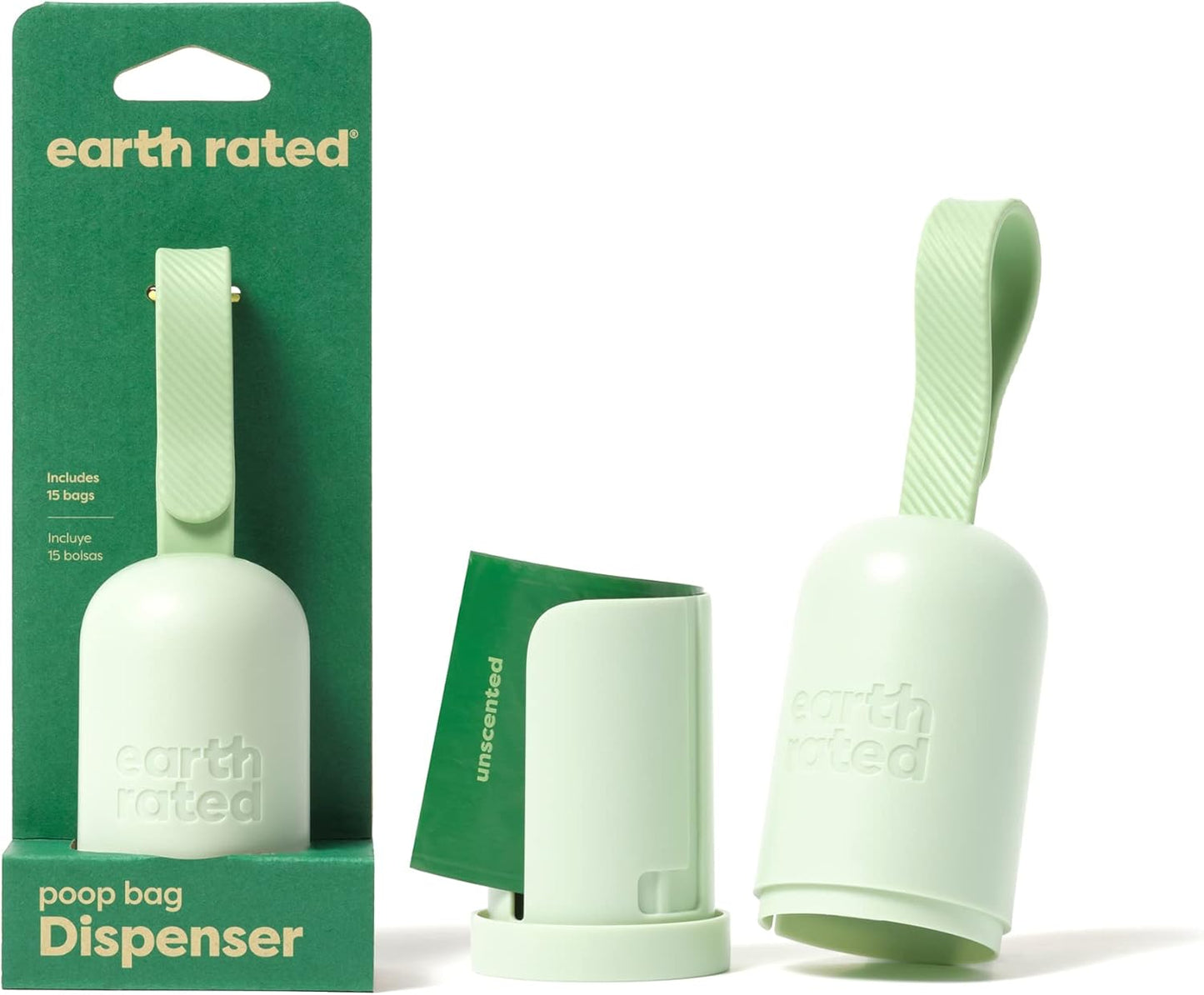 Earth Rated Poop Bag Dispenser With 15 Bags Unscented