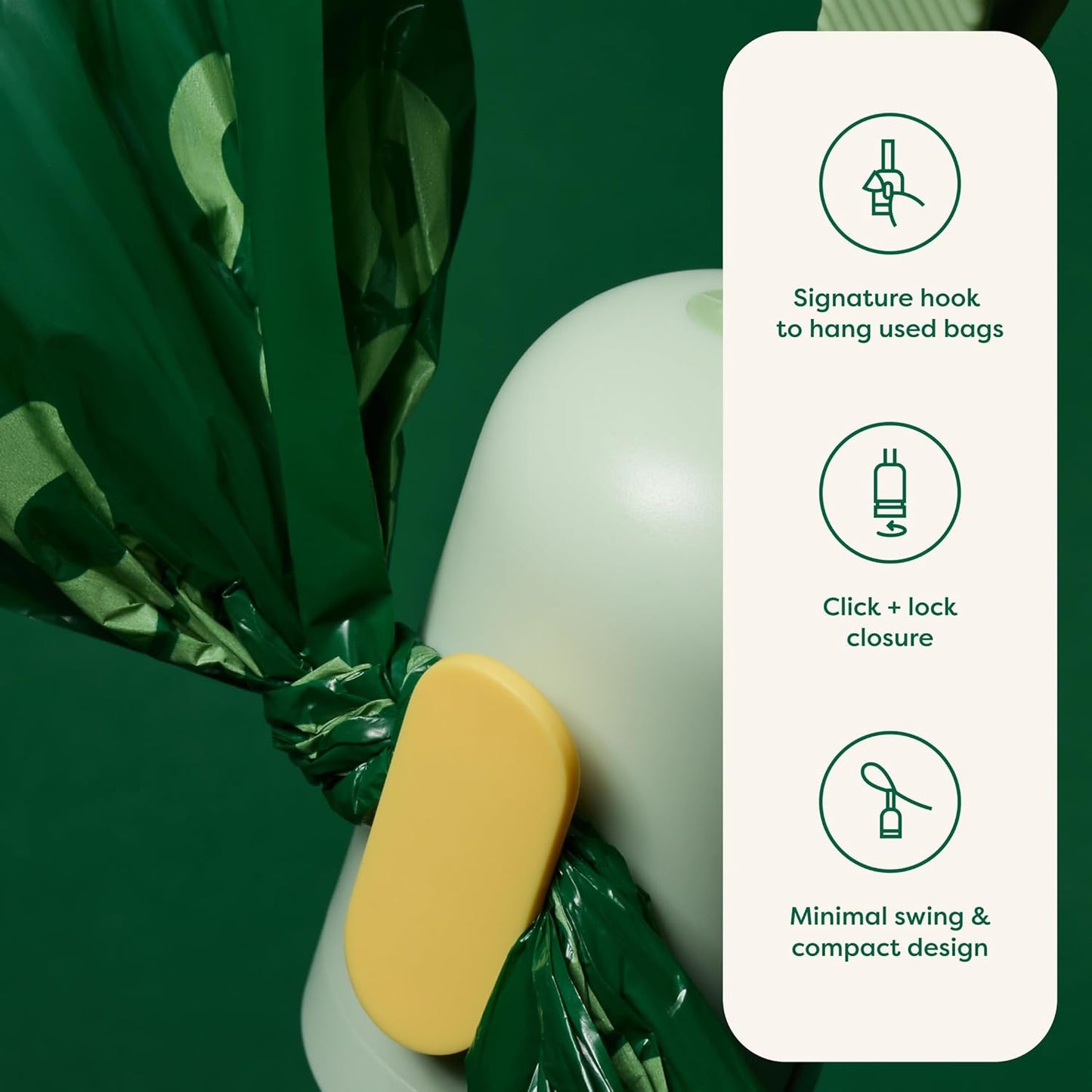 Earth Rated Poop Bag Dispenser With 15 Bags Unscented