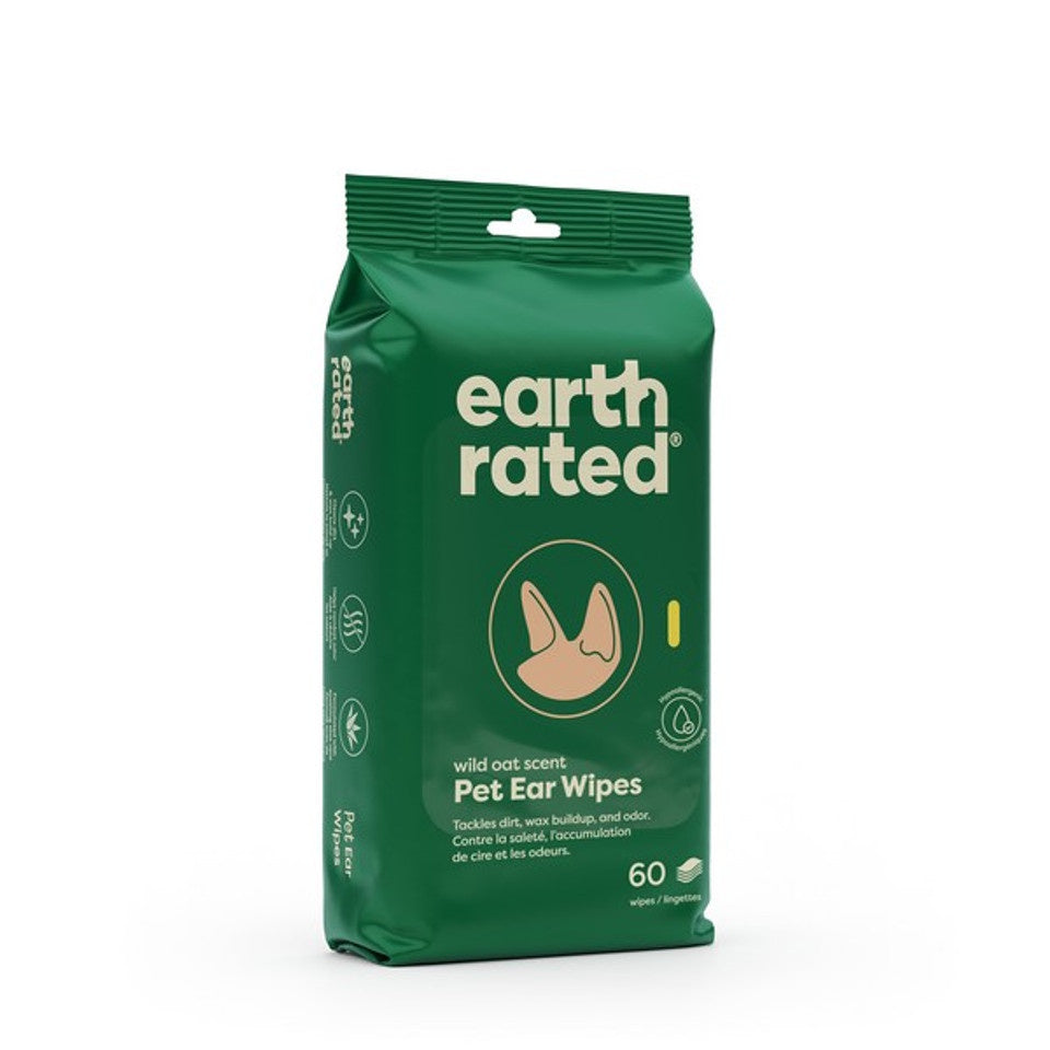 Earth Rated Ear Wipes 60 Pack
