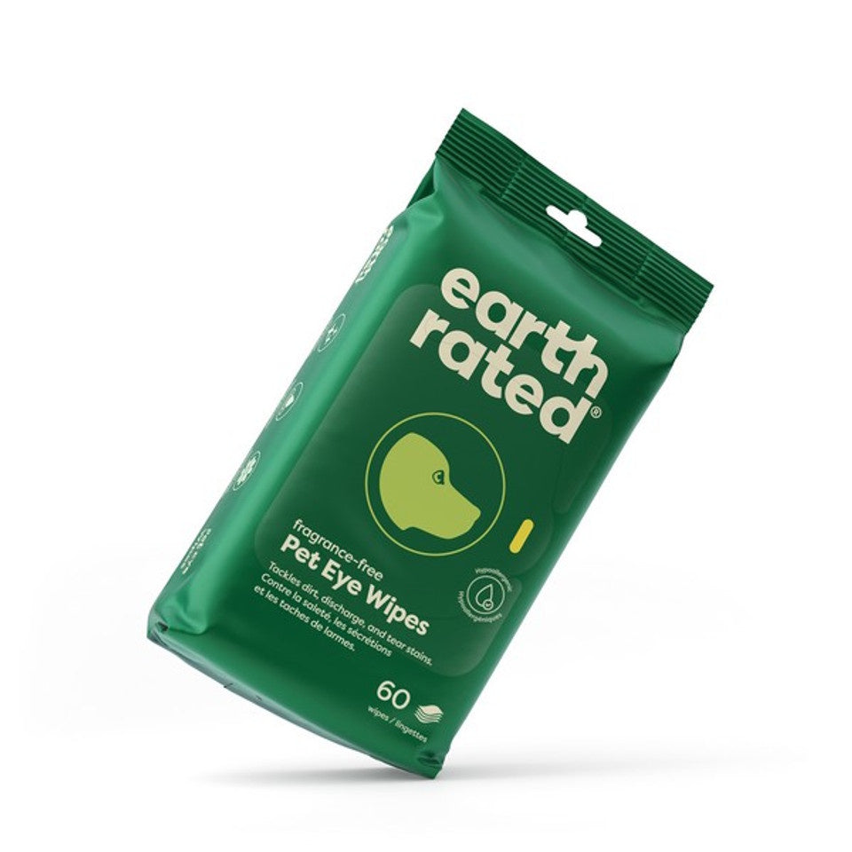 Earth Rated Eye Wipes 60 Pack