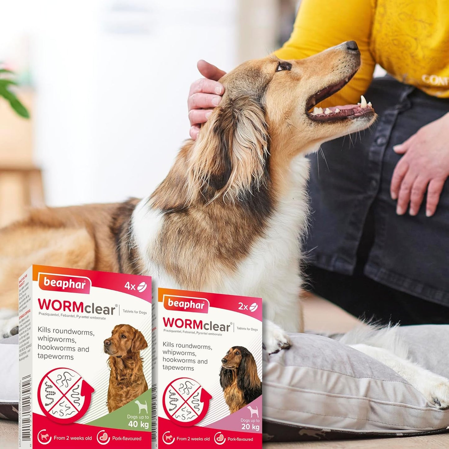 Beaphar Wormclear Dogs Up To 40kg 4 Tablets