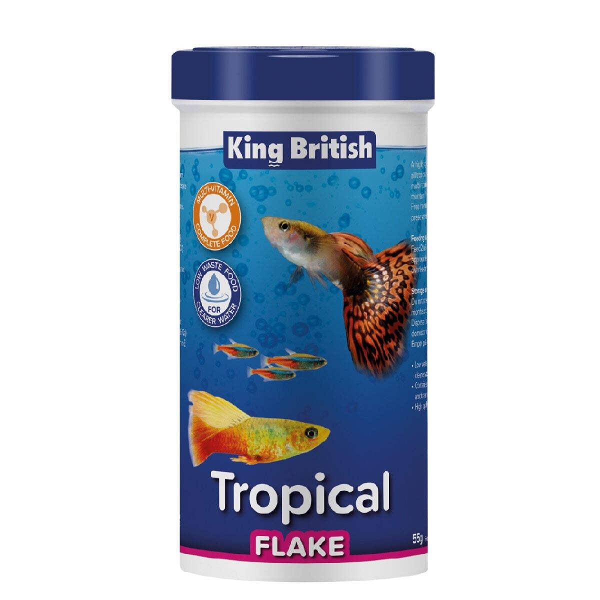 King British Tropical Fish Flake 55G Tub