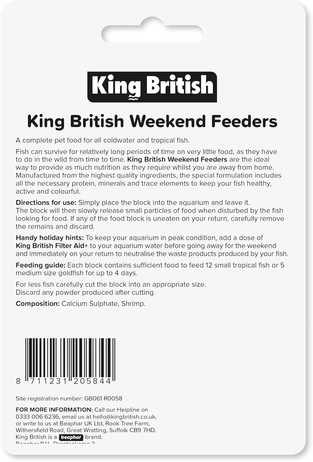 King British Weekend Feeders 4 x 3g