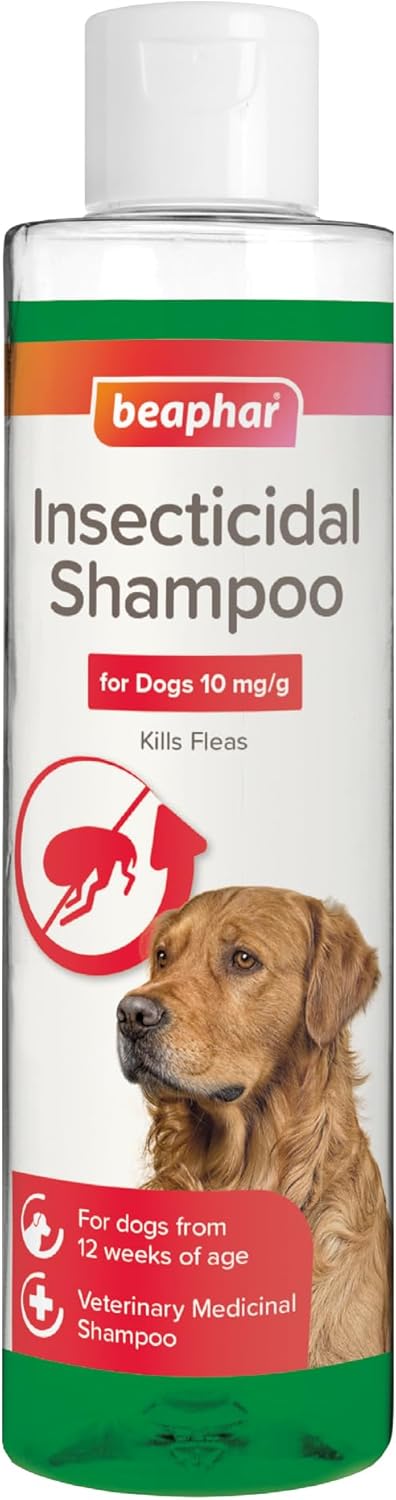 Beaphar Insecticidal Dog Shampoo Kills Fleas Fast 250ml