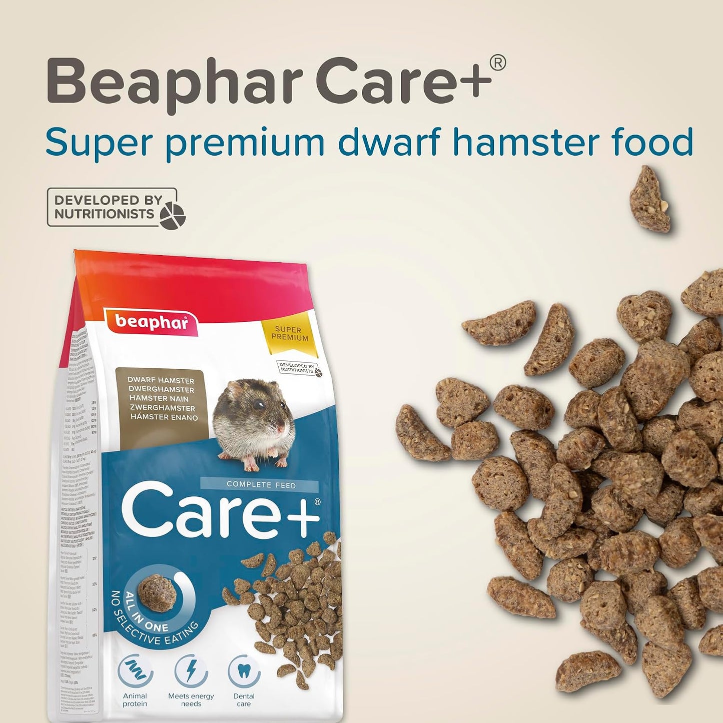 Beaphar Care+ Dwarf Hamster Complete Diet 500g