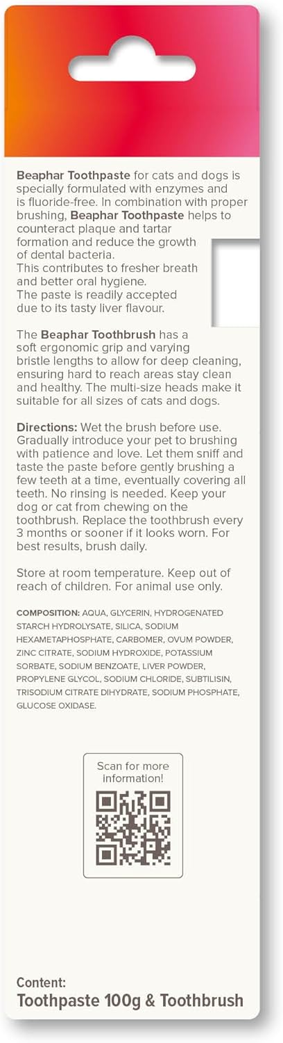 Beaphar Dog & Cat Toothbrush & Toothpaste Kit