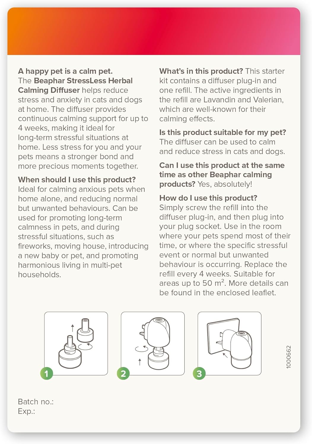 Beaphar Stressless Starter Plug In Diffuser For Cats & Dogs 30ml