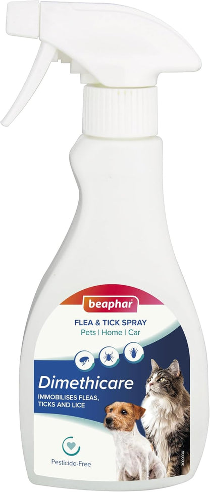 Beaphar Dimethicare Flea & Tick Spray For Pets 250ml