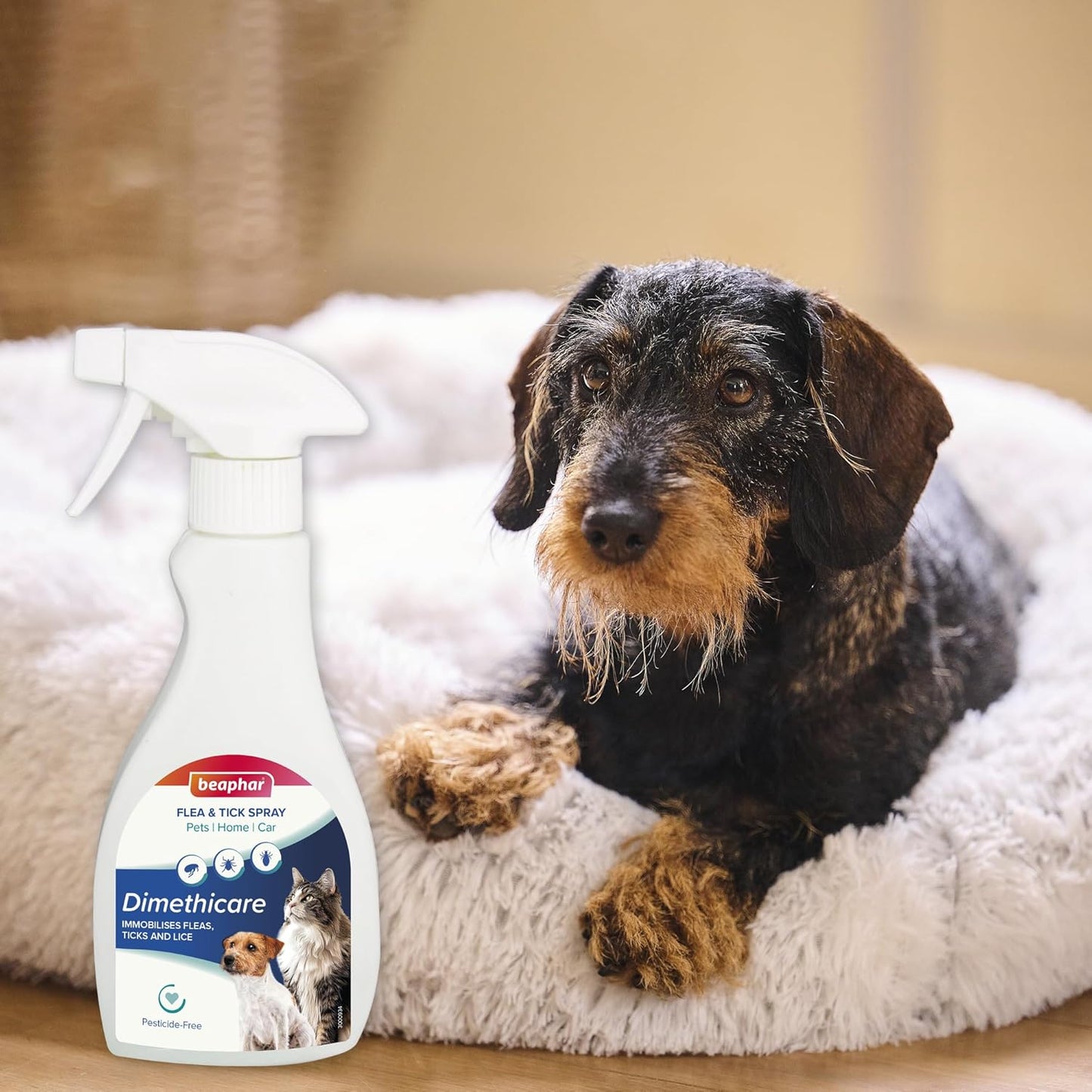 Beaphar Dimethicare Flea & Tick Spray For Pets 250ml