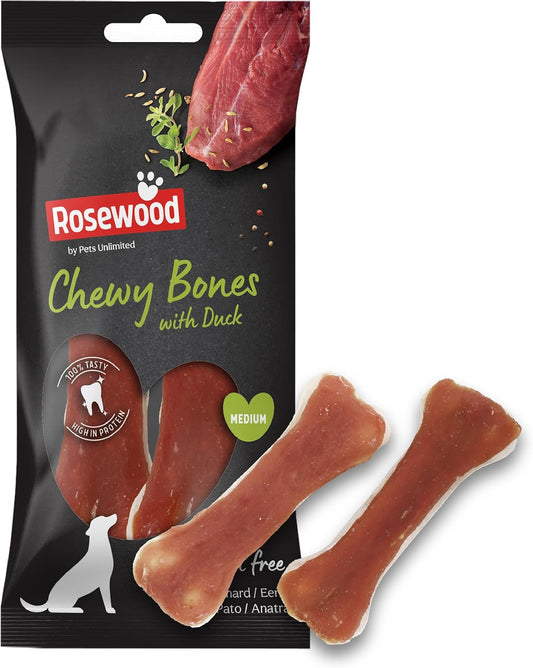 Rosewood Chewy Bones With Duck Medium 2pcs 80g