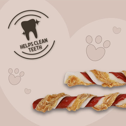 Rosewood Tri Colour Chewy Stick With Chicken Large 3pcs 240g