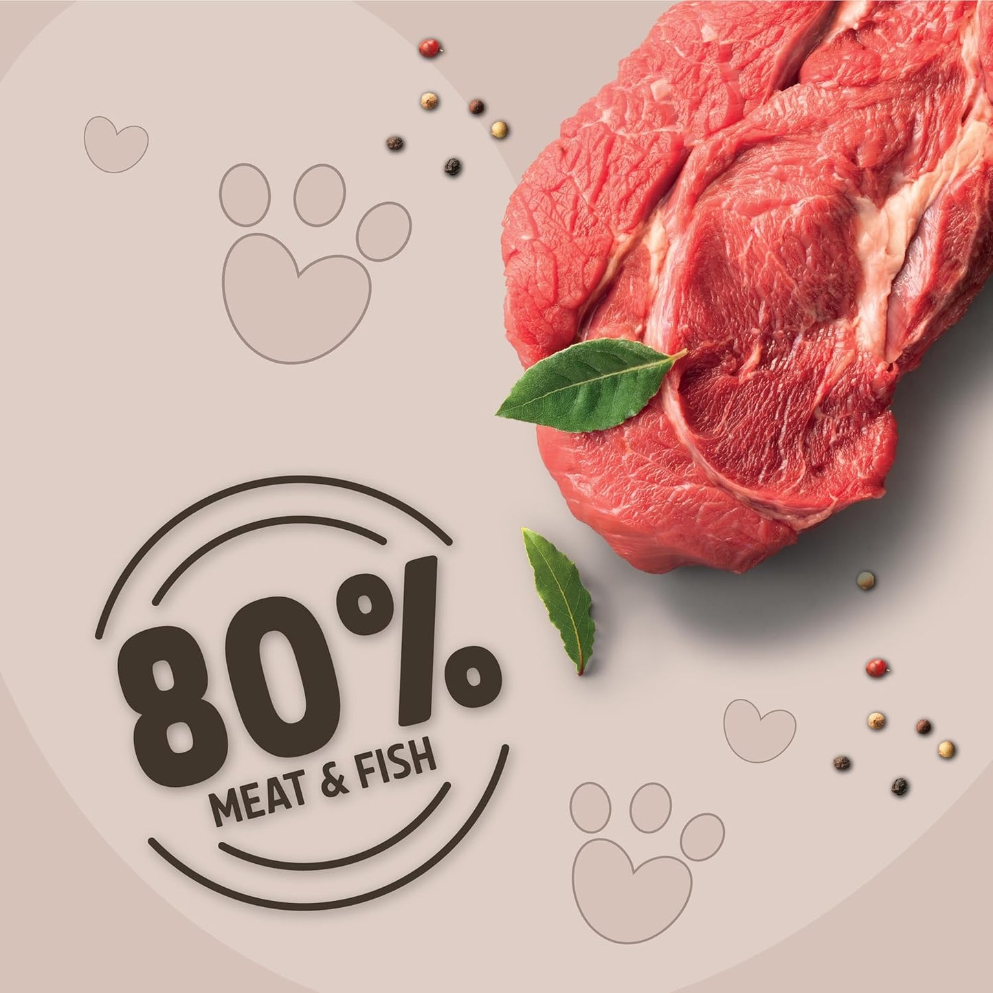 Pets Unlimited Steak Bites With Beef & Cod 100g