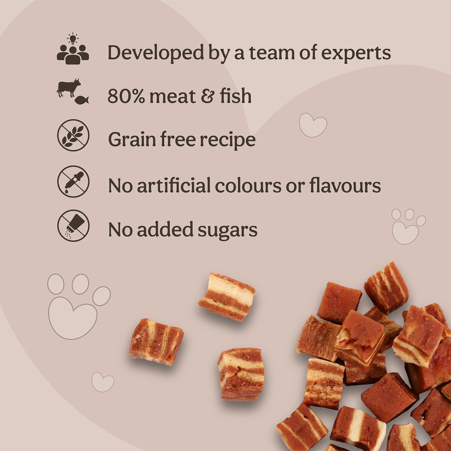 Pets Unlimited Steak Bites With Beef & Cod 100g