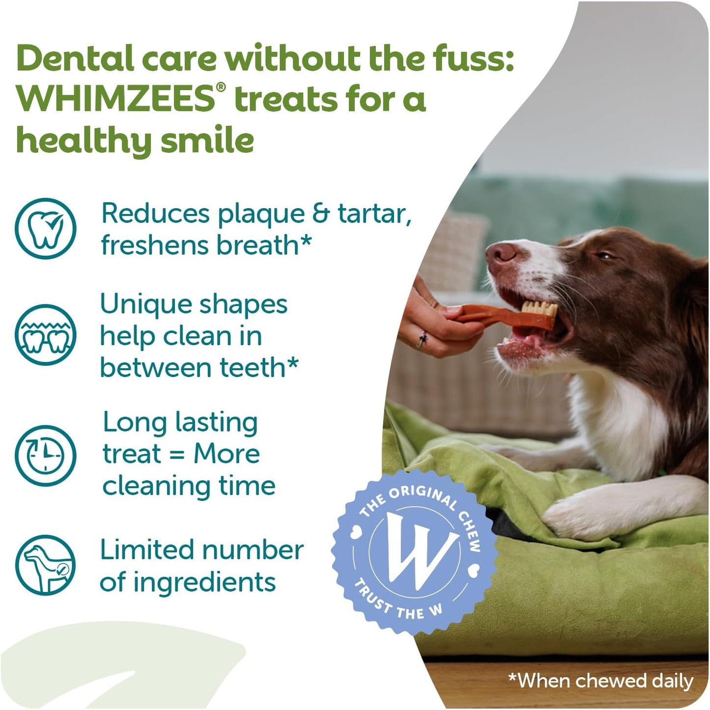 Whimzees Large Pack Toothbrush Large Dog 18-27Kg