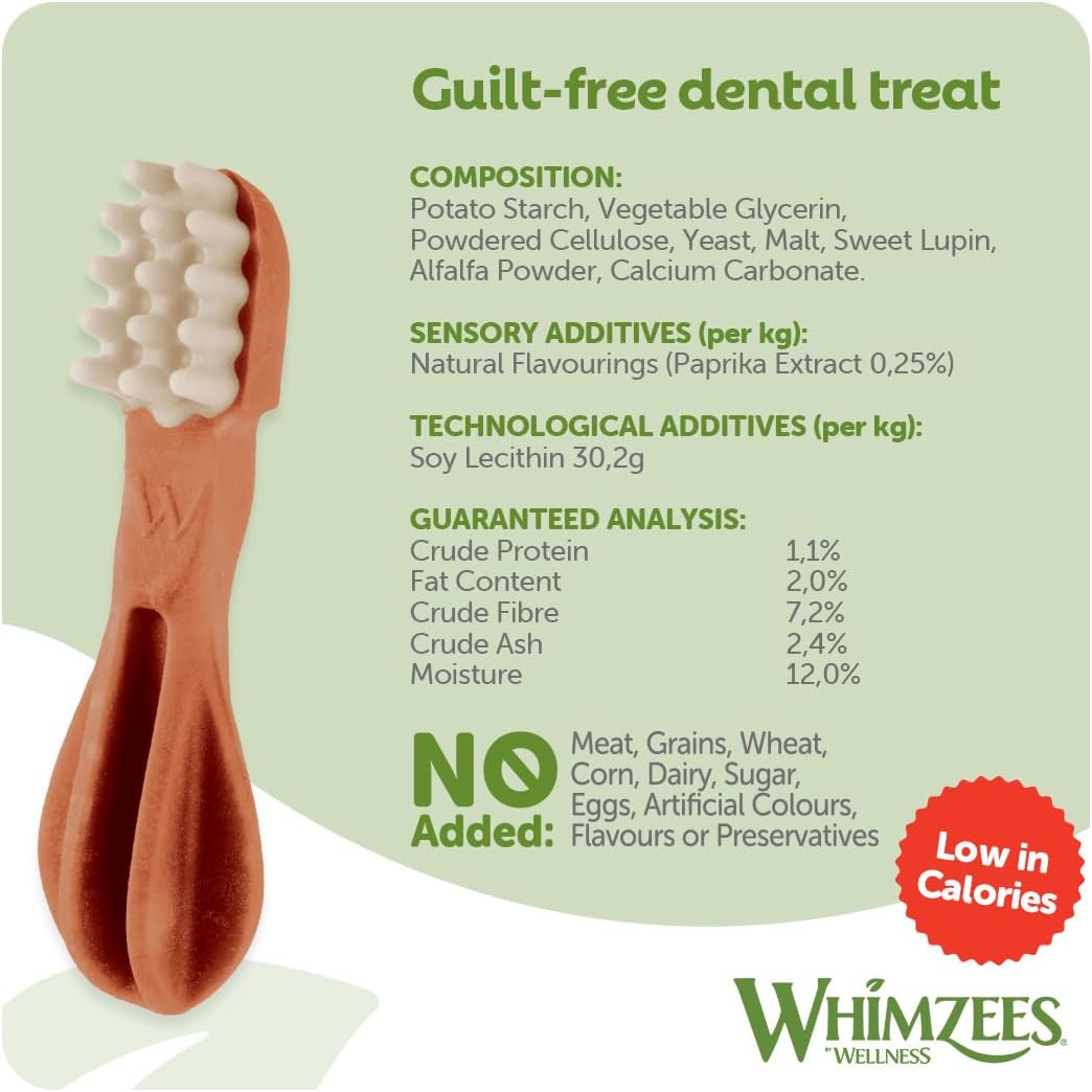 Whimzees Large Pack Toothbrush Large Dog 18-27Kg