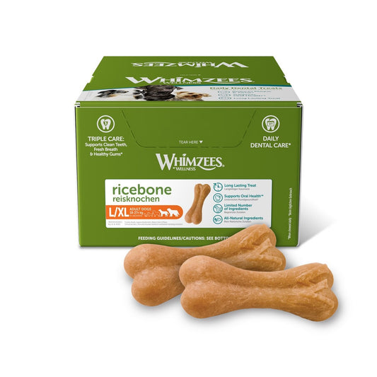 Whimzees Ricebone  Large/Xl Bulk Box Of 23